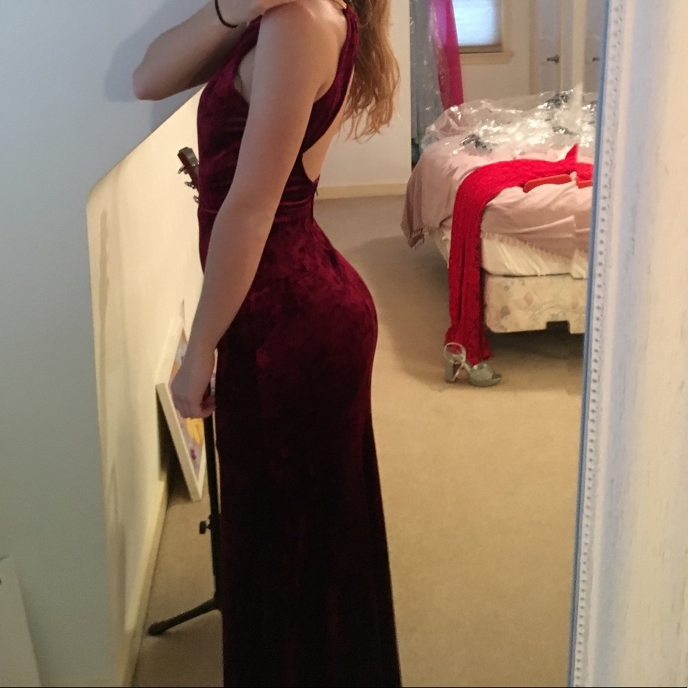 Velvet Prom Dress - Picture 3 of 3